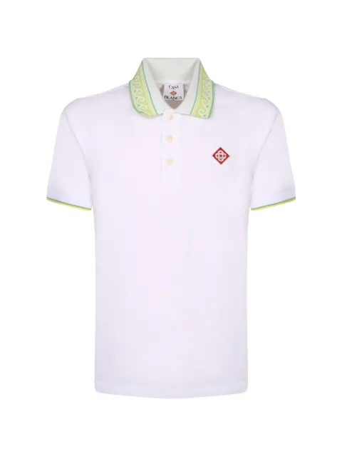 Casablanca white polo short-sleeve shirt