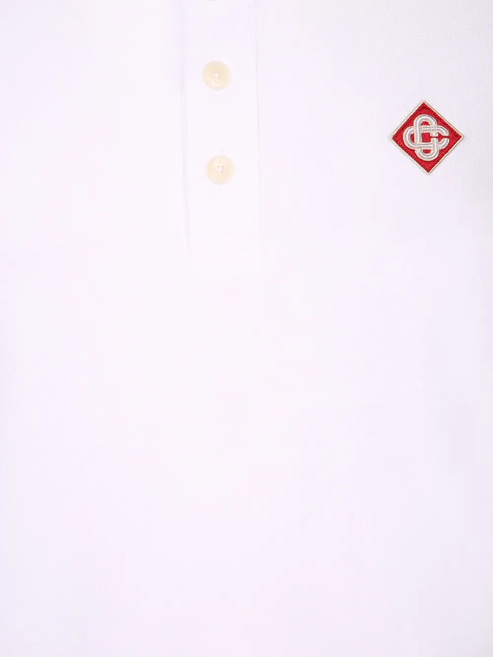 Casablanca Poloshirt met korte mouwen Wit