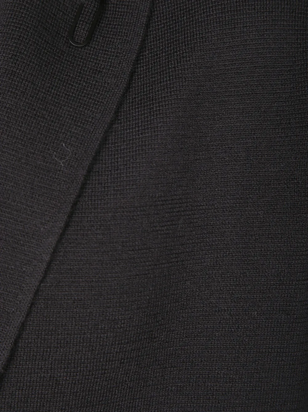Lardini Gebreid vest met gekerfde revers Zwart