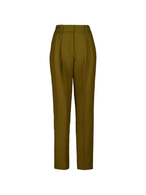 Balmain pleated twill trousers