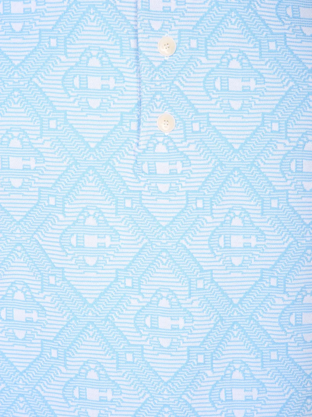 Casablanca Poloshirt met monogram Blauw