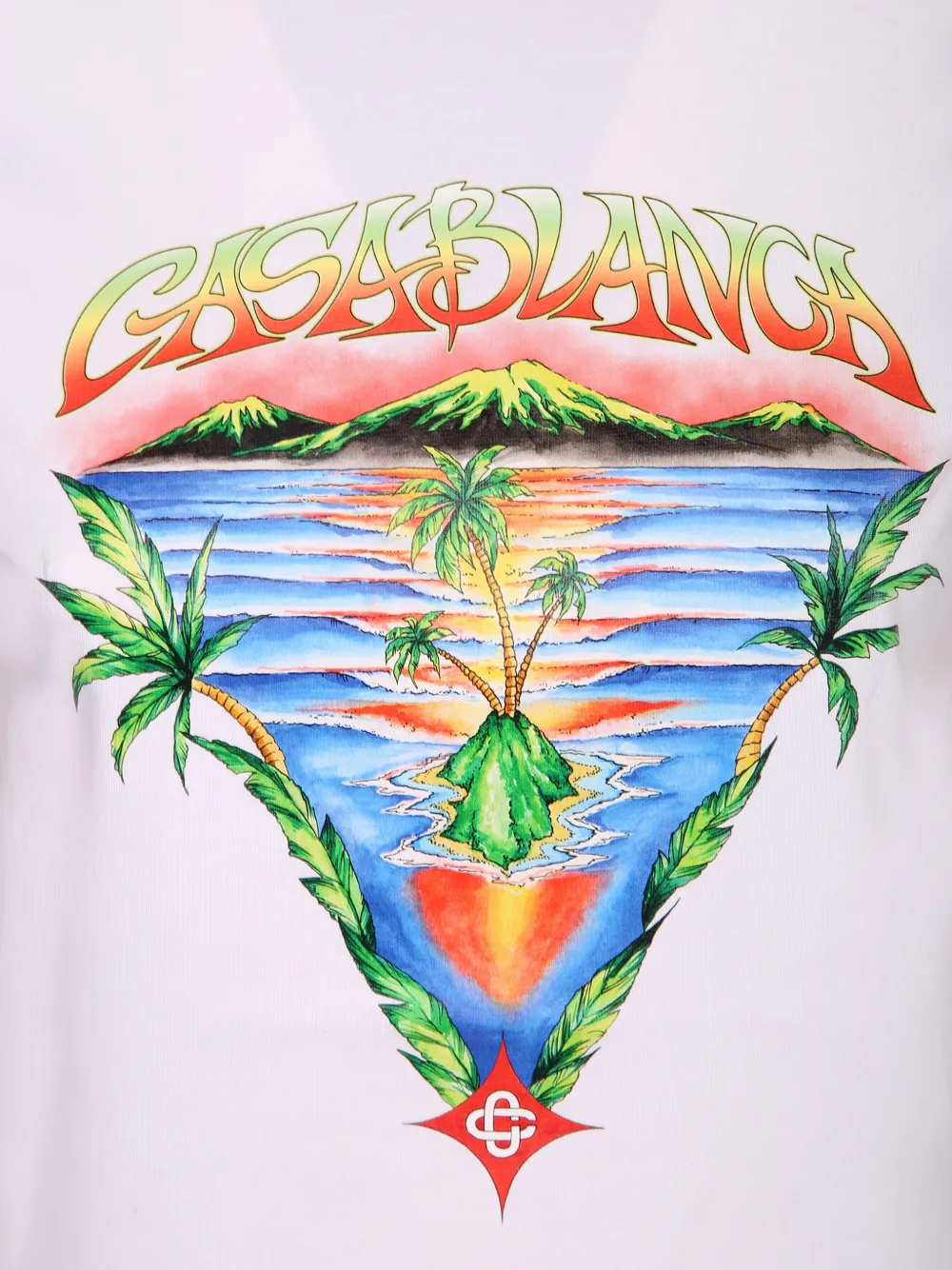 Casablanca Innocence Triangle T-shirt Wit