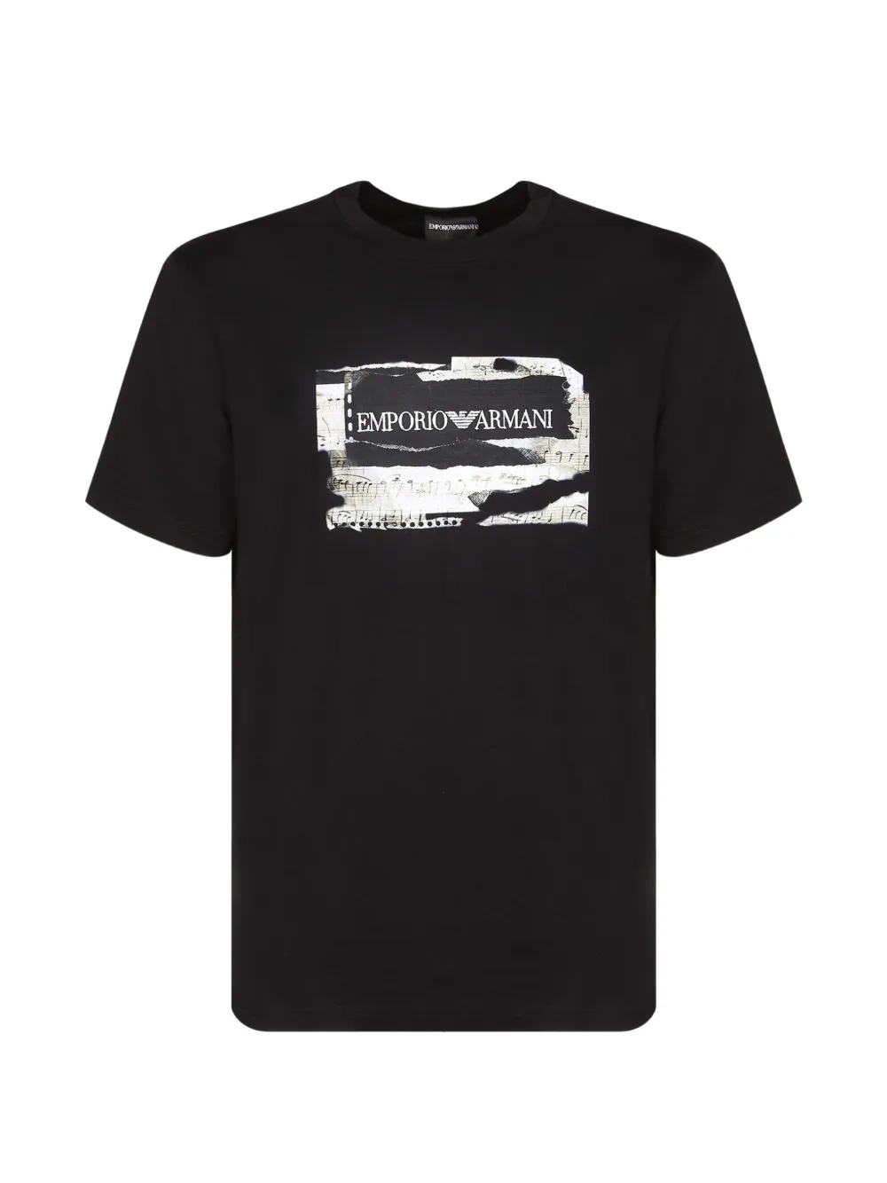 Emporio Armani logo-print cotton T-shirt - Nero