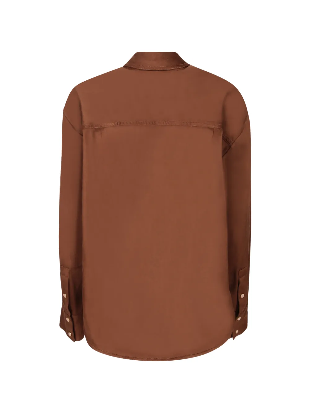 ERMANNO FIRENZE embroidered faux-suede shirt Bruin