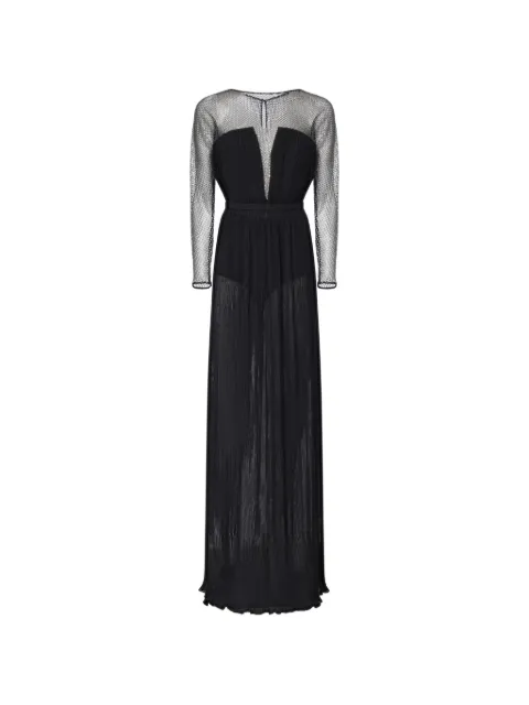 Genny pleated panelled gown