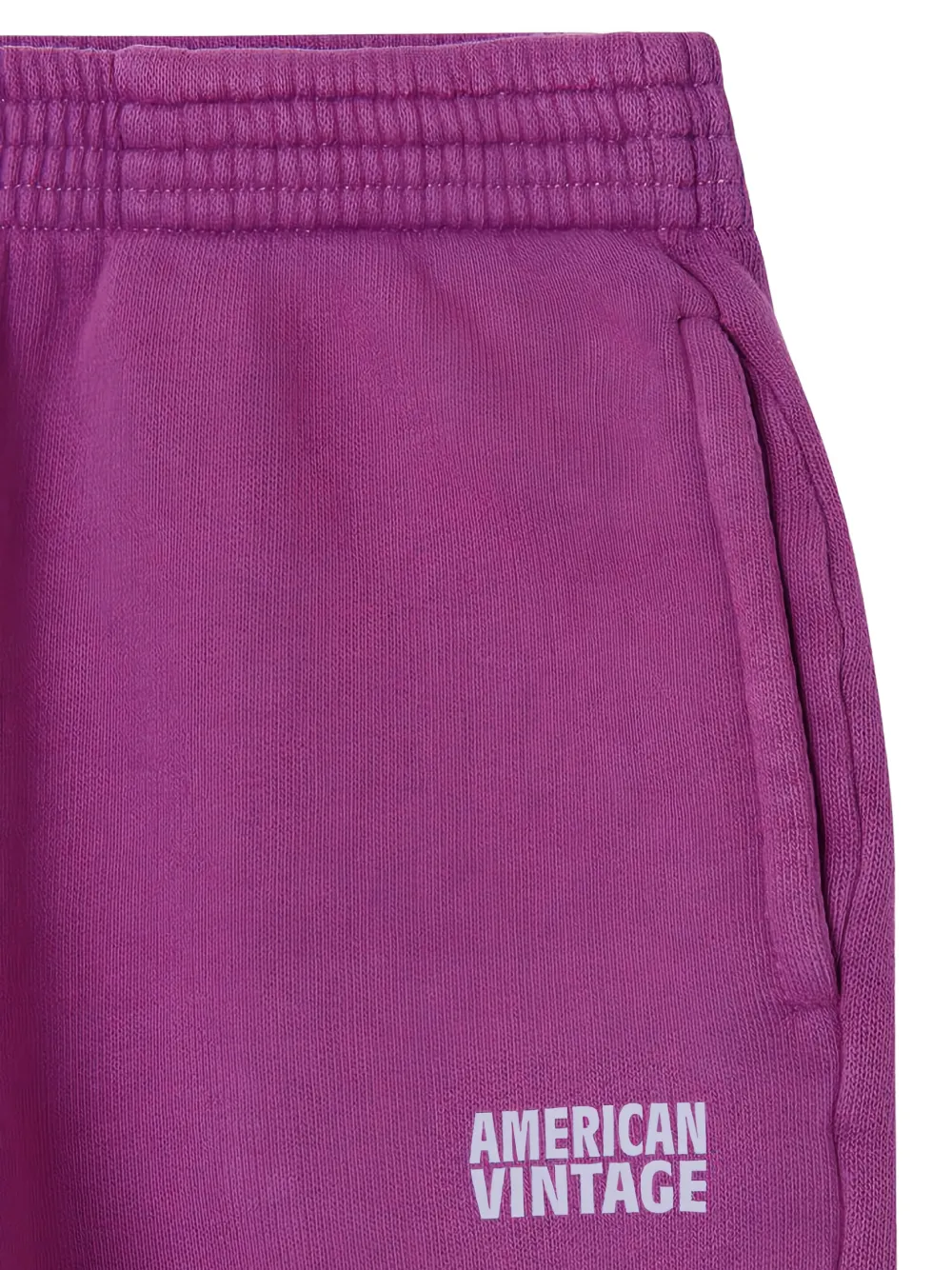American Vintage Kids Trainingsbroek met logoprint Paars