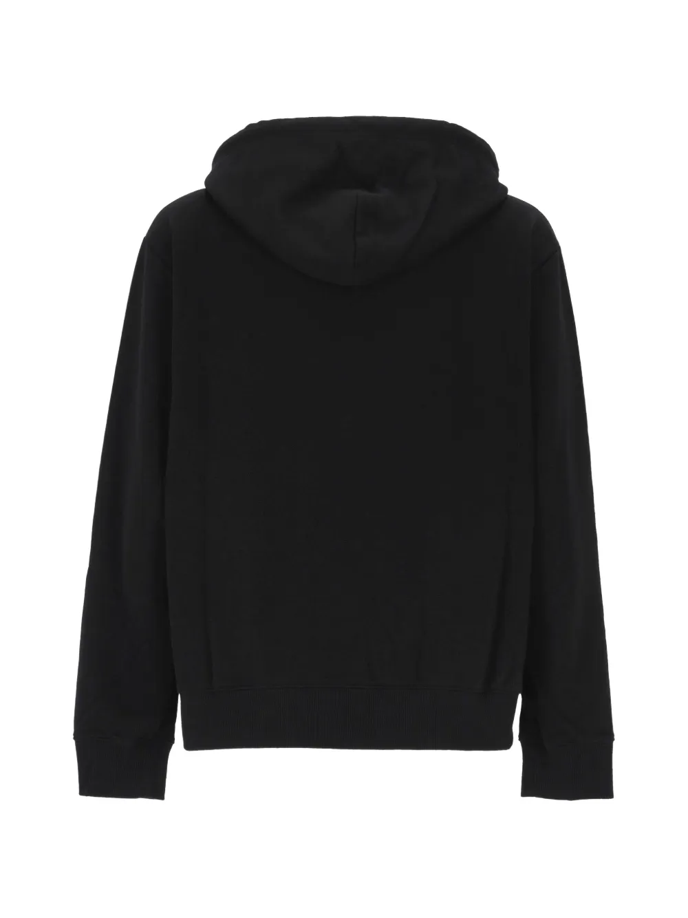 MM6 Maison Margiela logo-patch zip-up hoodie Zwart