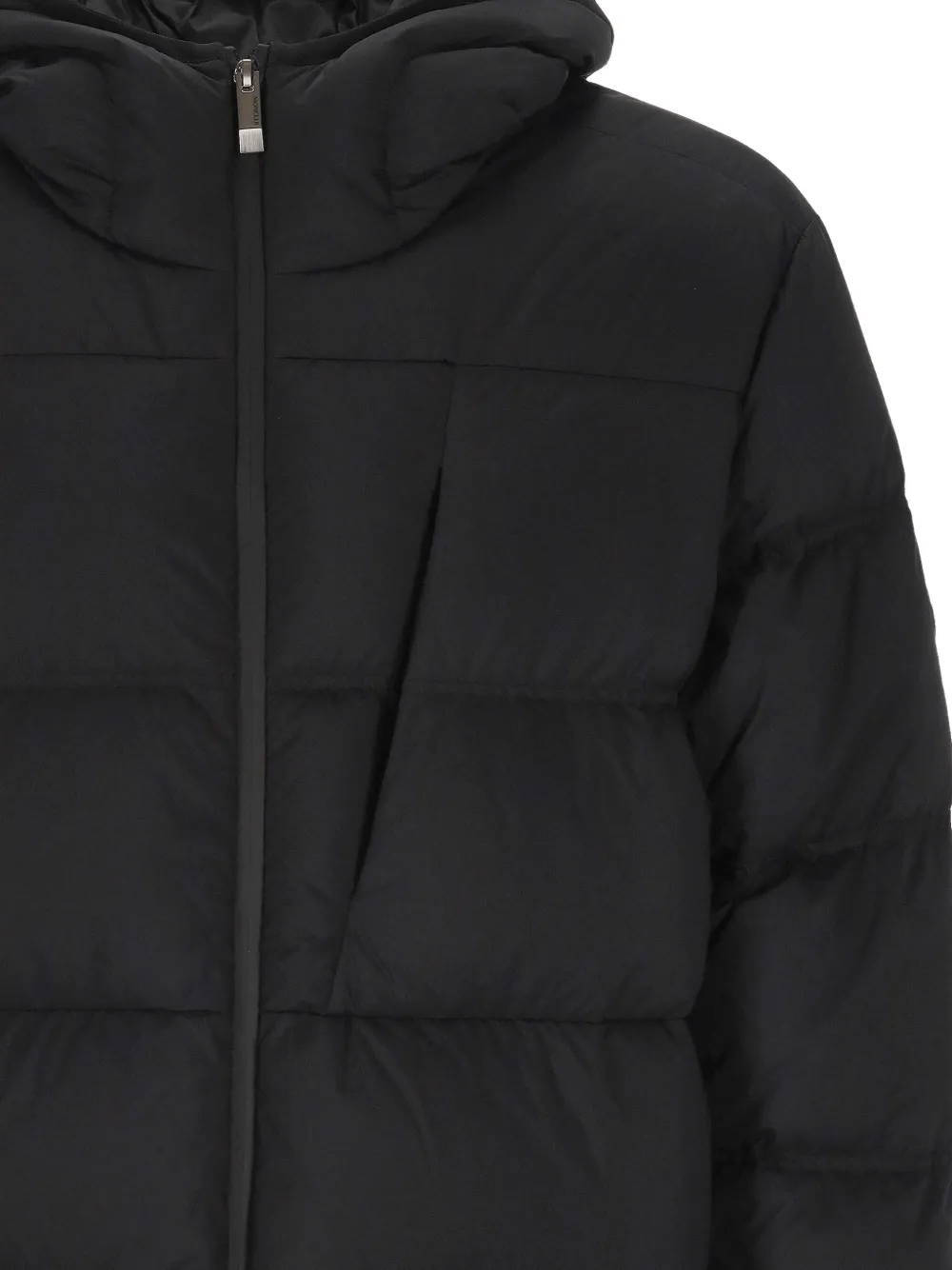 Moncler Gevoerd jack met capuchon Zwart