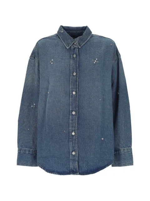 Levi's crystal-embellished denim shirt