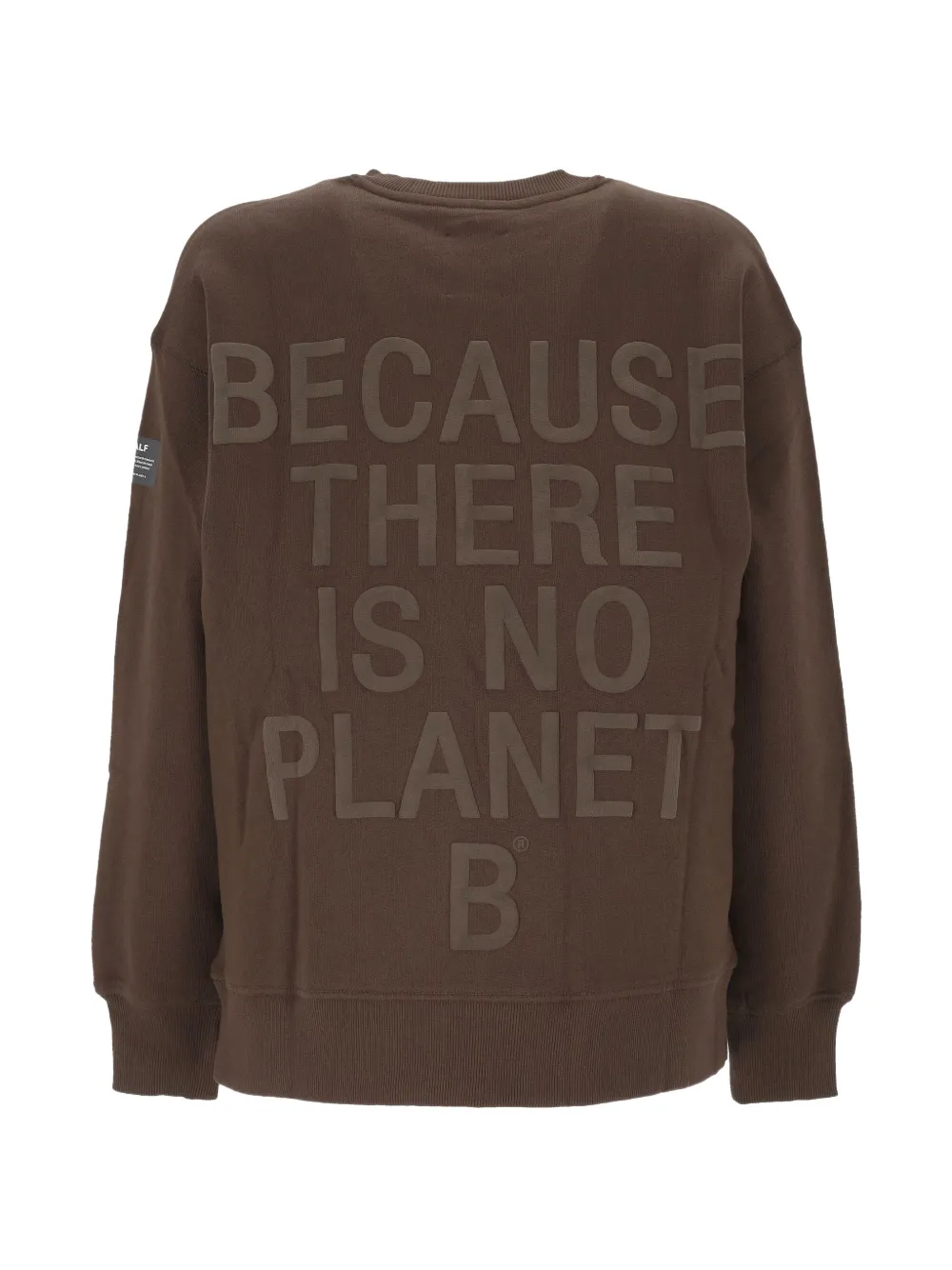 Ecoalf Katoenen trui met slogan-print Bruin