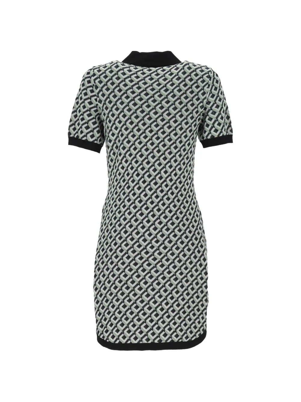 Casablanca Cubist CC Monogram midi-jurk met polokraag Groen