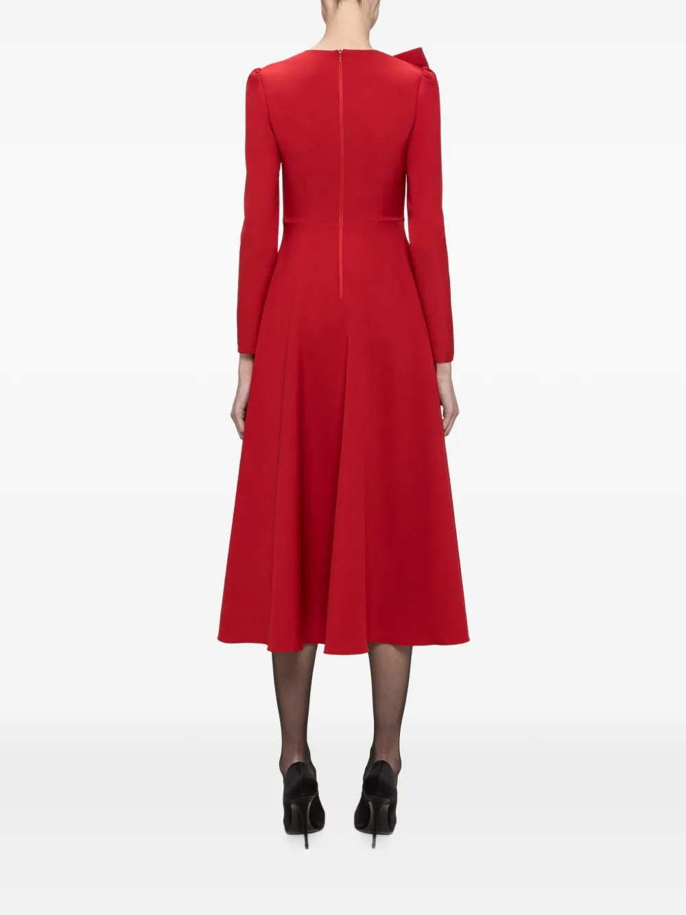 NISSA Midi-jurk met A-lijn Rood
