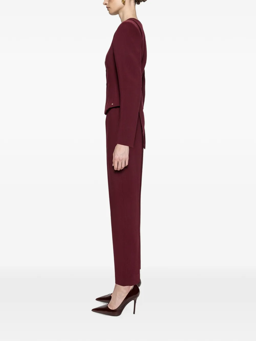 NISSA High waist broek Rood