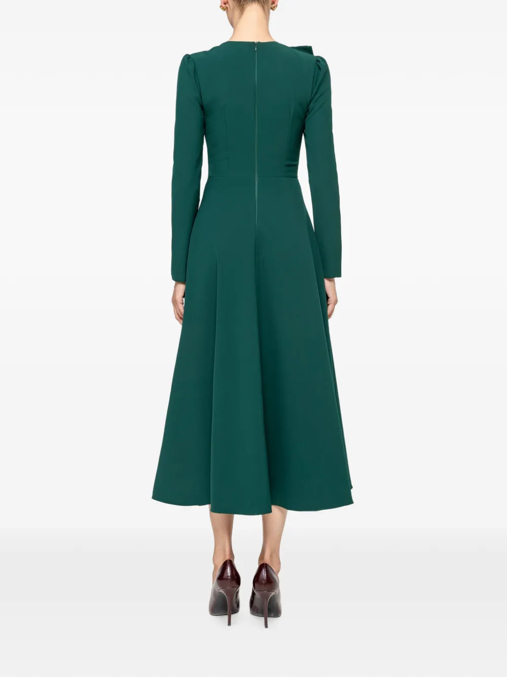 NISSA Midi-jurk met A-lijn Groen