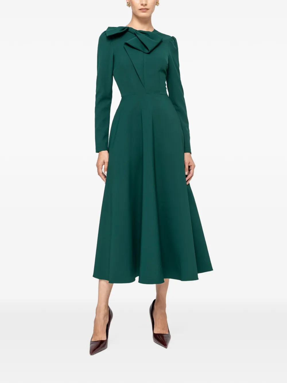 NISSA Midi-jurk met A-lijn Groen