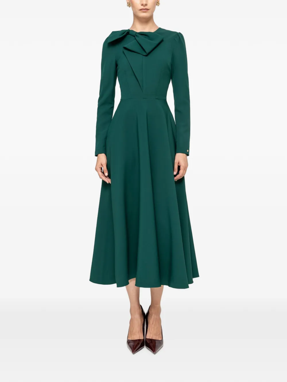 NISSA Midi-jurk met A-lijn Groen