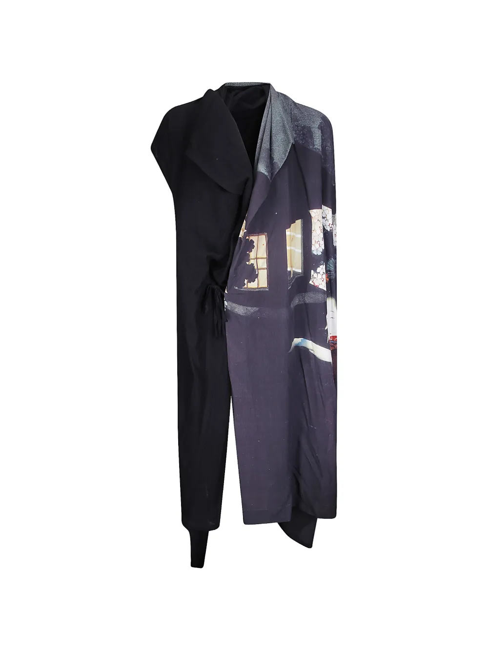 Yohji Yamamoto graphic-print asymmetric dress