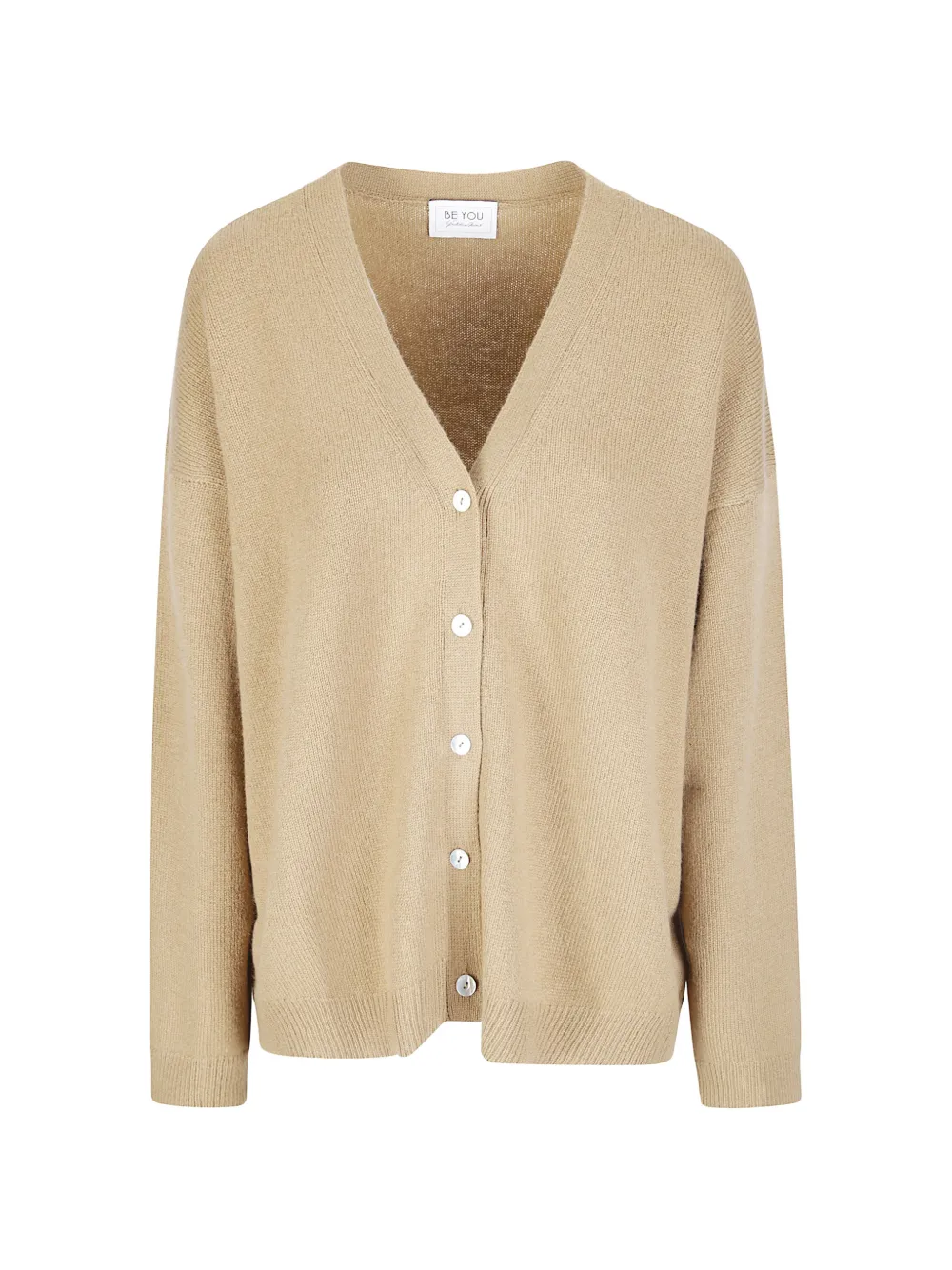 be you V-neck cashmere cardigan - Neutrals