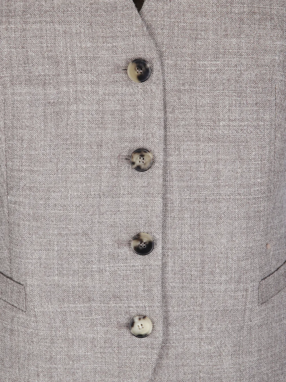 Alberto Biani button-fastening gilet Grijs