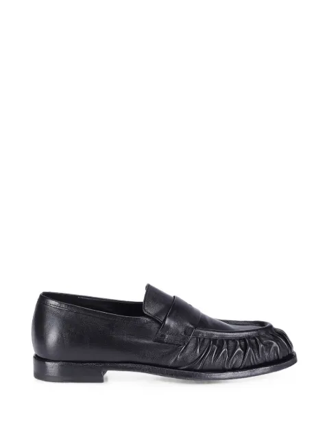 Officine Creative Solitude 107 gathered leather loafers