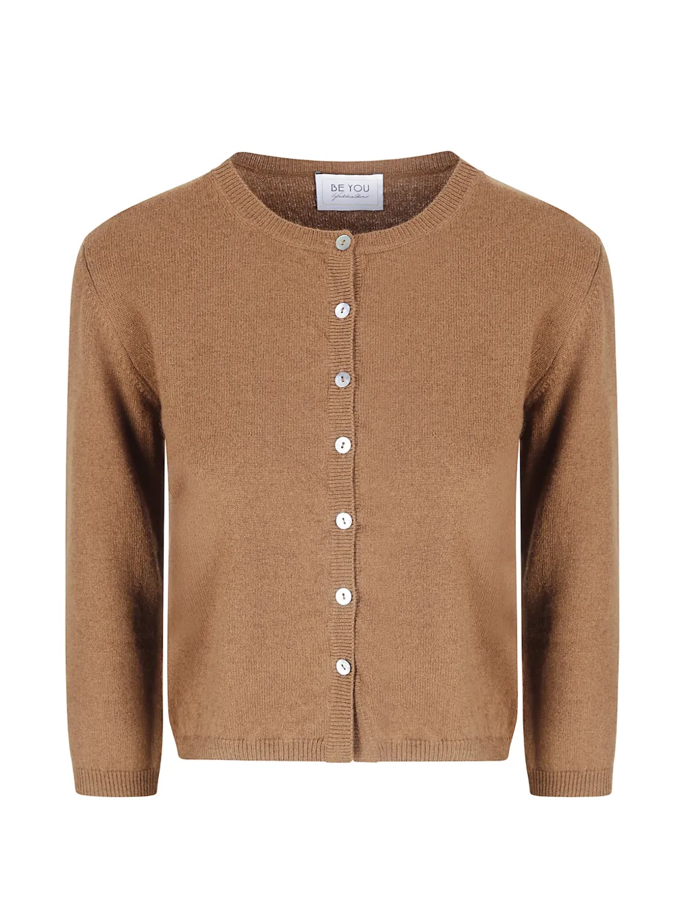 be you button-up cashmere cardigan - Brown