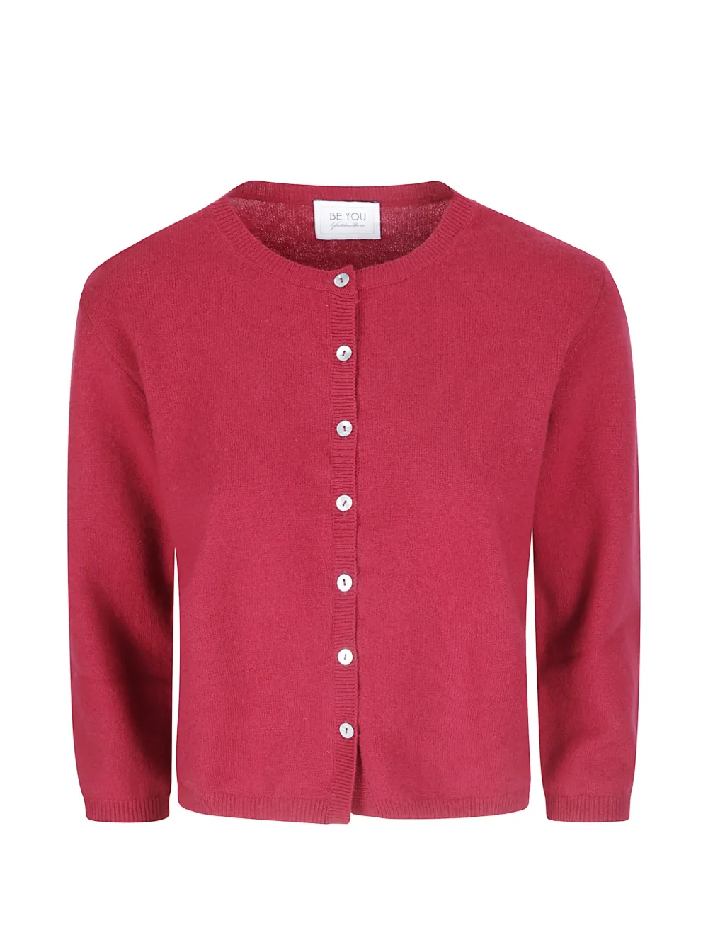 be you button-up cashmere cardigan - Red