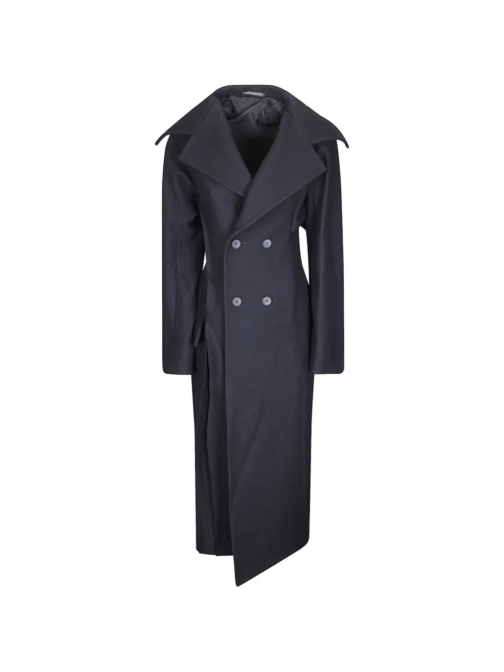 Yohji Yamamoto asymmetric double-breasted coat