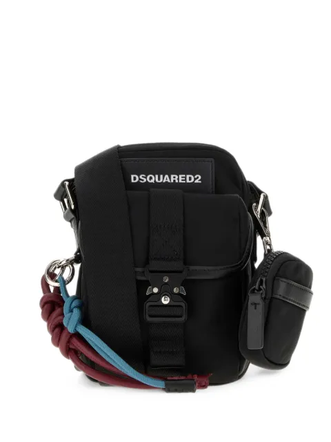 DSQUARED2 buckle-fastening logo-patch crossbody bag