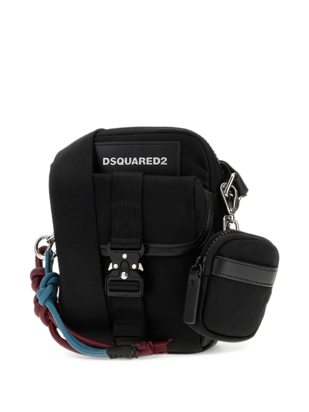 DSQUARED2 Crossbodytas met gespsluiting en logo-patch Zwart