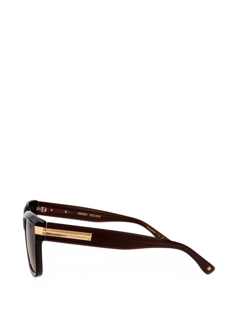 DSQUARED2 EYEWEAR Zonnebril met vierkant montuur Bruin
