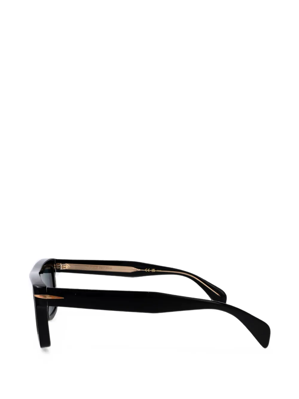 Eyewear by David Beckham Zonnebril met rechthoekig montuur Zwart