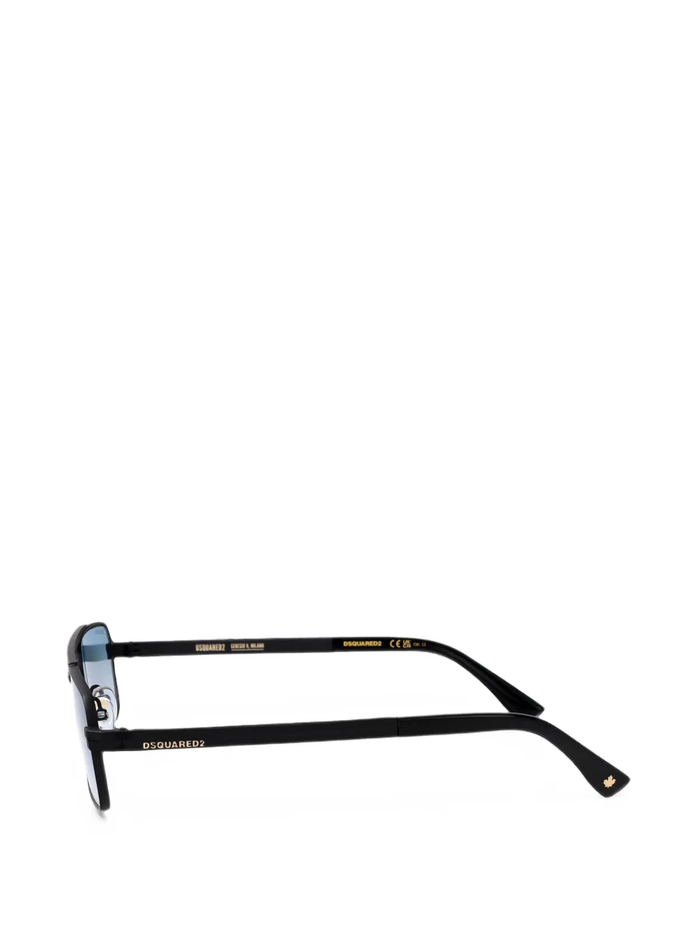 DSQUARED2 EYEWEAR Zonnebril met rechthoekig montuur Zwart