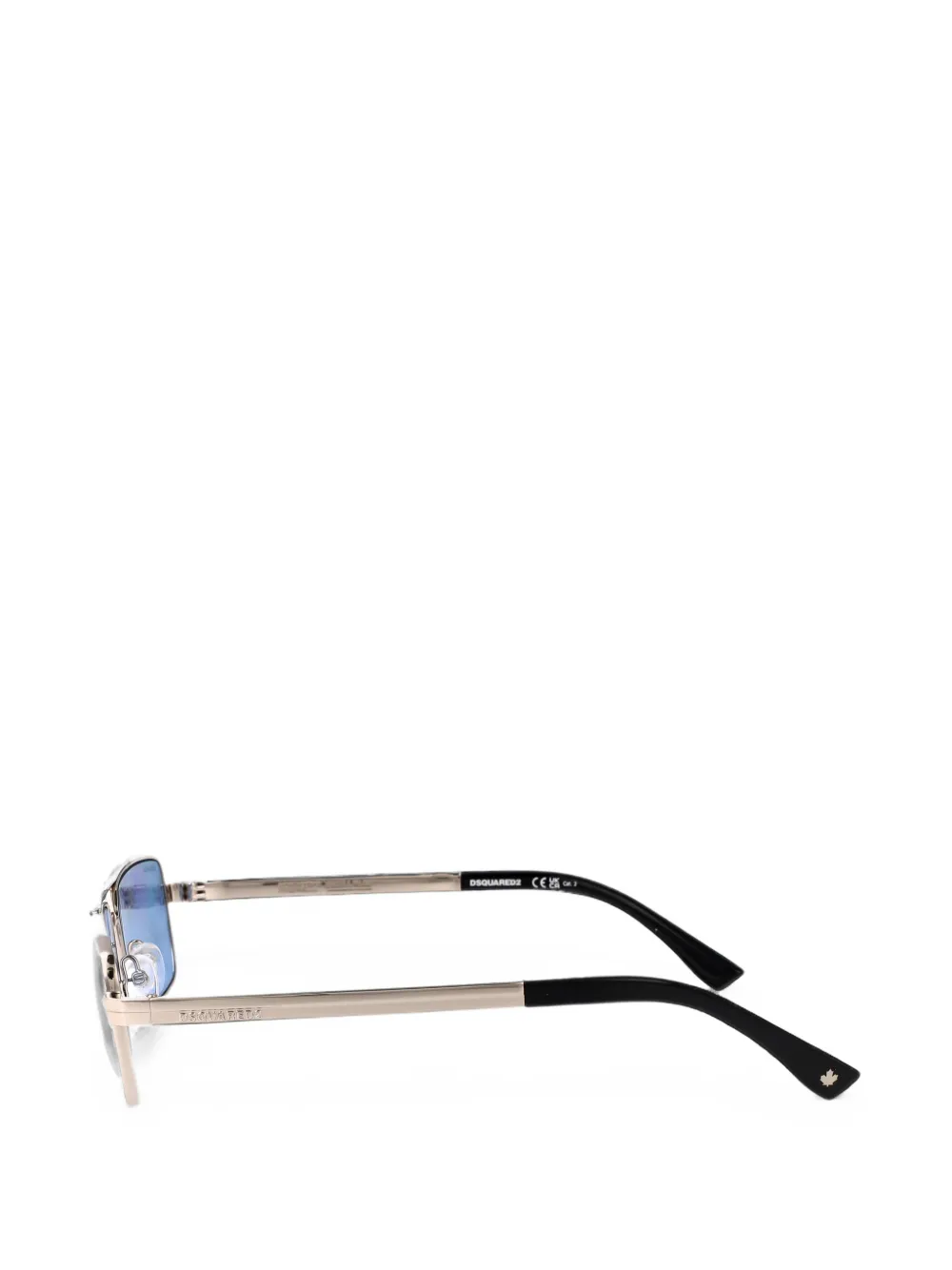 DSQUARED2 EYEWEAR Zonnebril met rechthoekig montuur Zilver