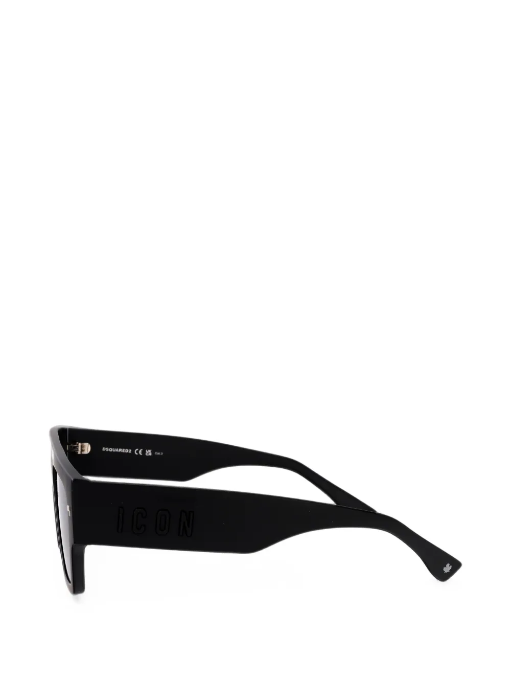 DSQUARED2 EYEWEAR Icon zonnebril met rechthoekig montuur Zwart