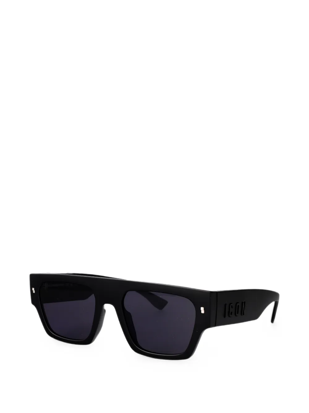 DSQUARED2 EYEWEAR Icon zonnebril met rechthoekig montuur Zwart