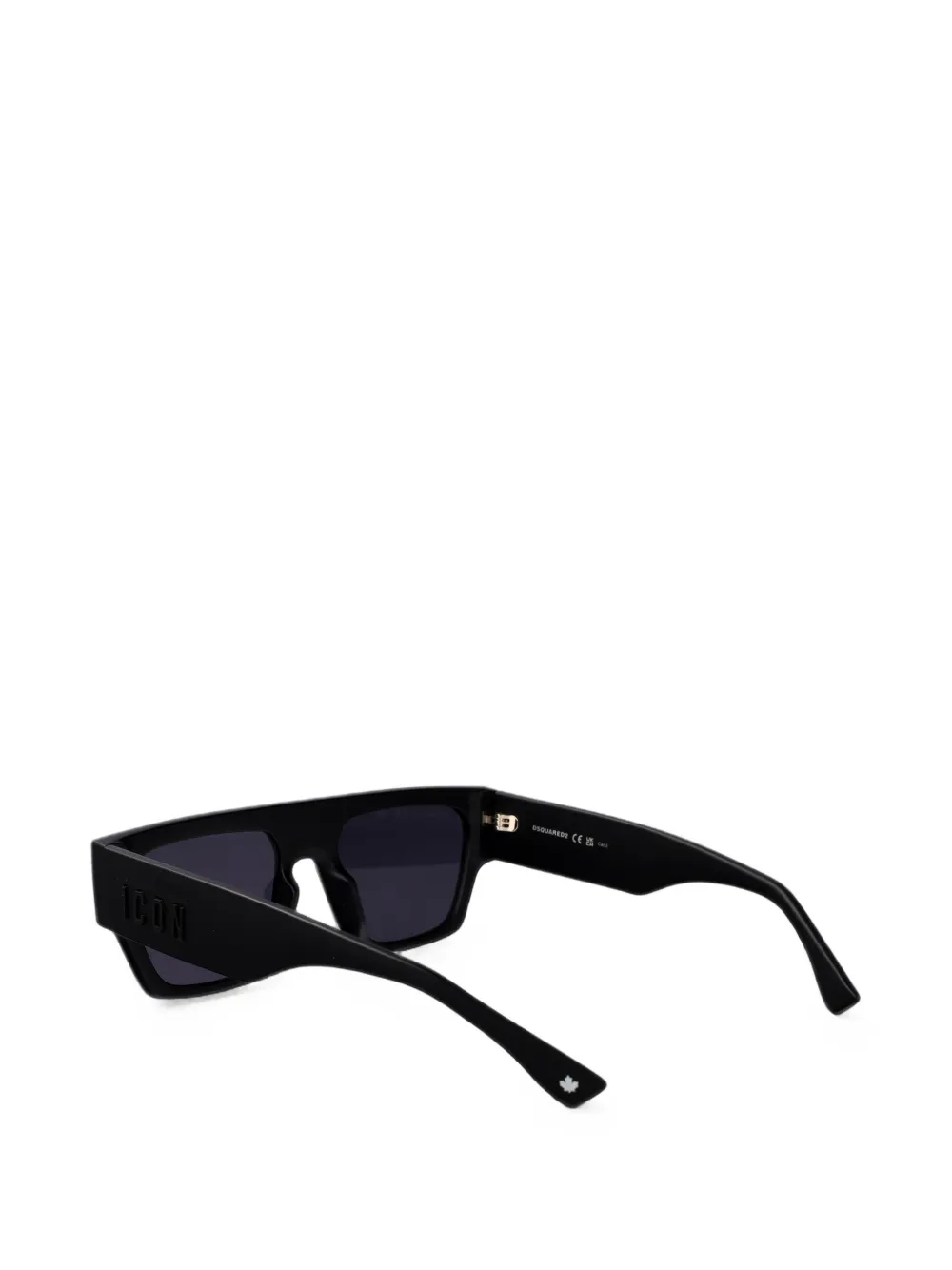 DSQUARED2 EYEWEAR Icon zonnebril met rechthoekig montuur Zwart