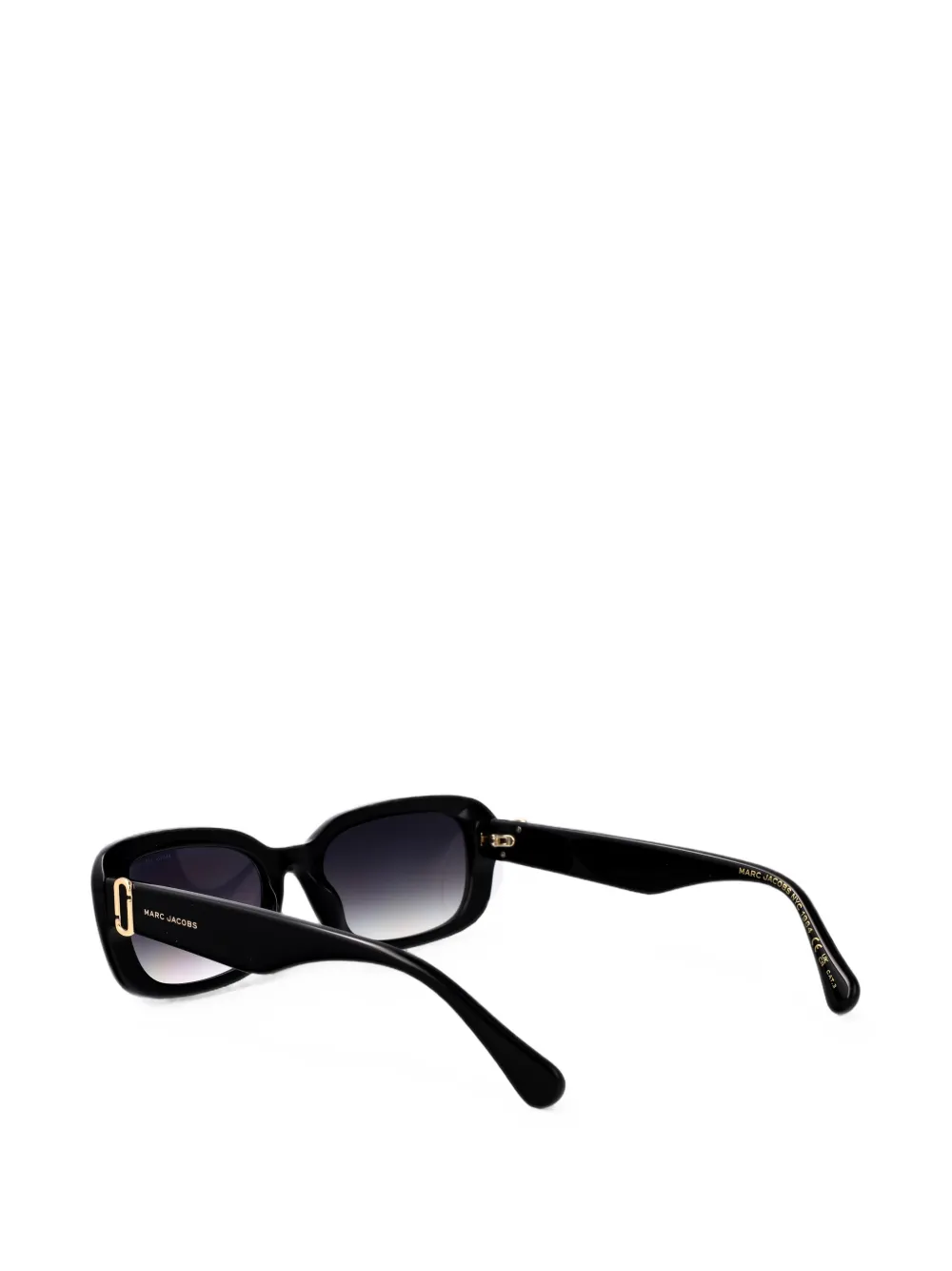 Marc Jacobs Eyewear logo-plaque rectangle-frame sunglasses Zwart