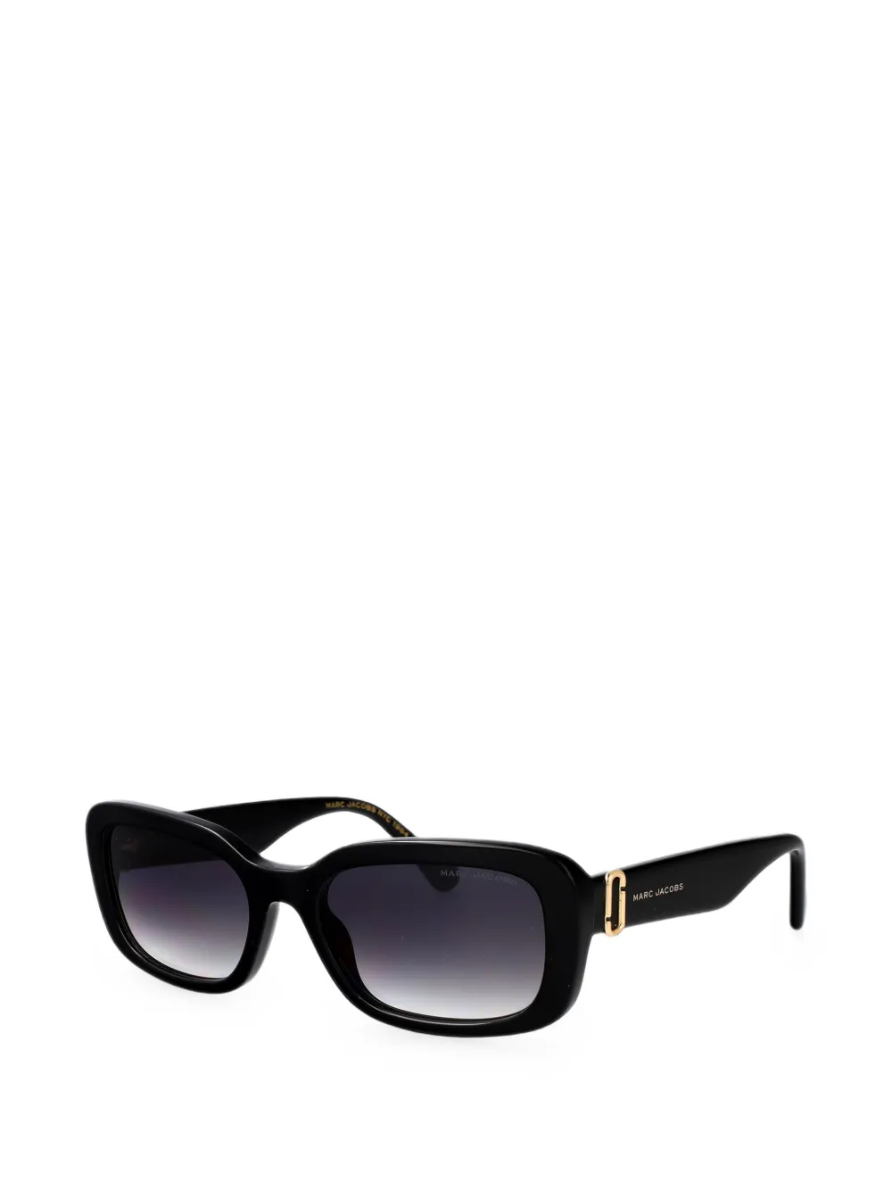 Marc Jacobs Eyewear logo-plaque rectangle-frame sunglasses Zwart