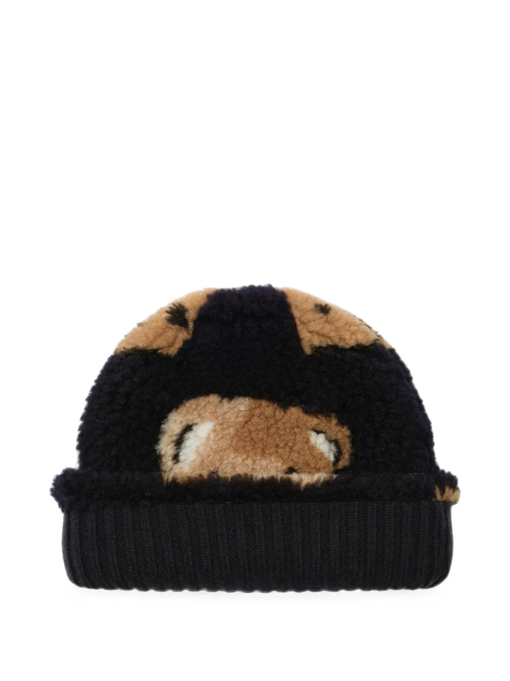Burberry Kids Thomas Bear omkeerbare muts Zwart