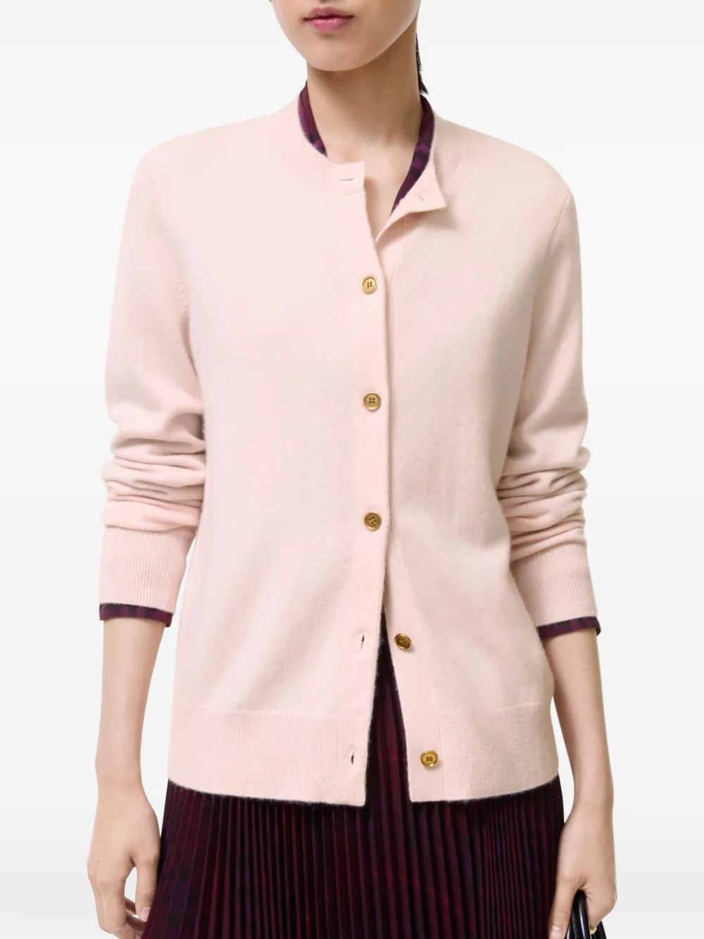 Burberry cashmere blend cardigan Roze
