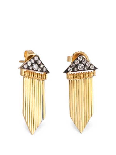 Sylva & Cie Sima diamond fringe earrings