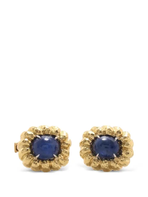 David Webb sapphire cufflinks