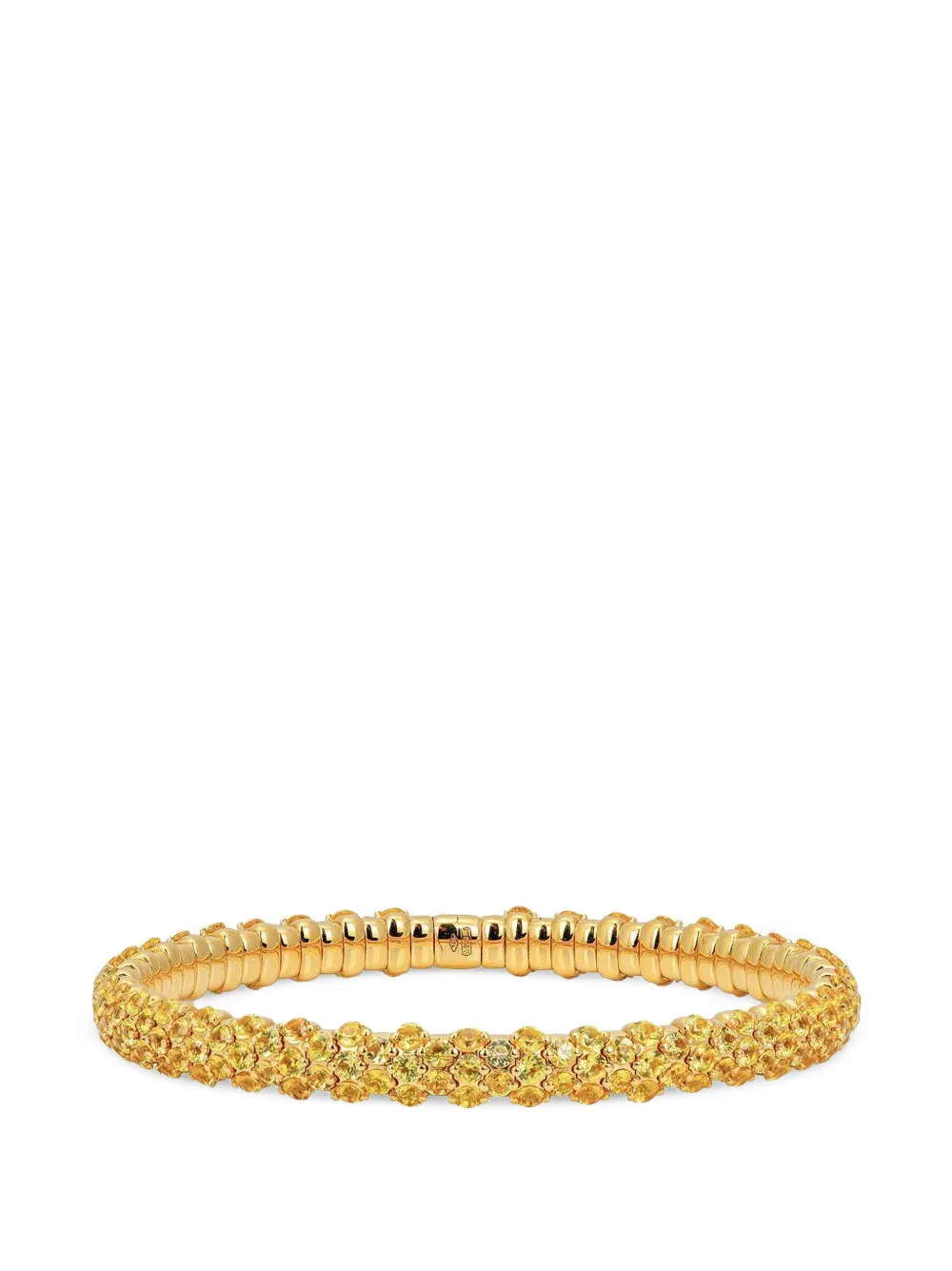 ZYDO yellow sapphire domed stretch bracelet