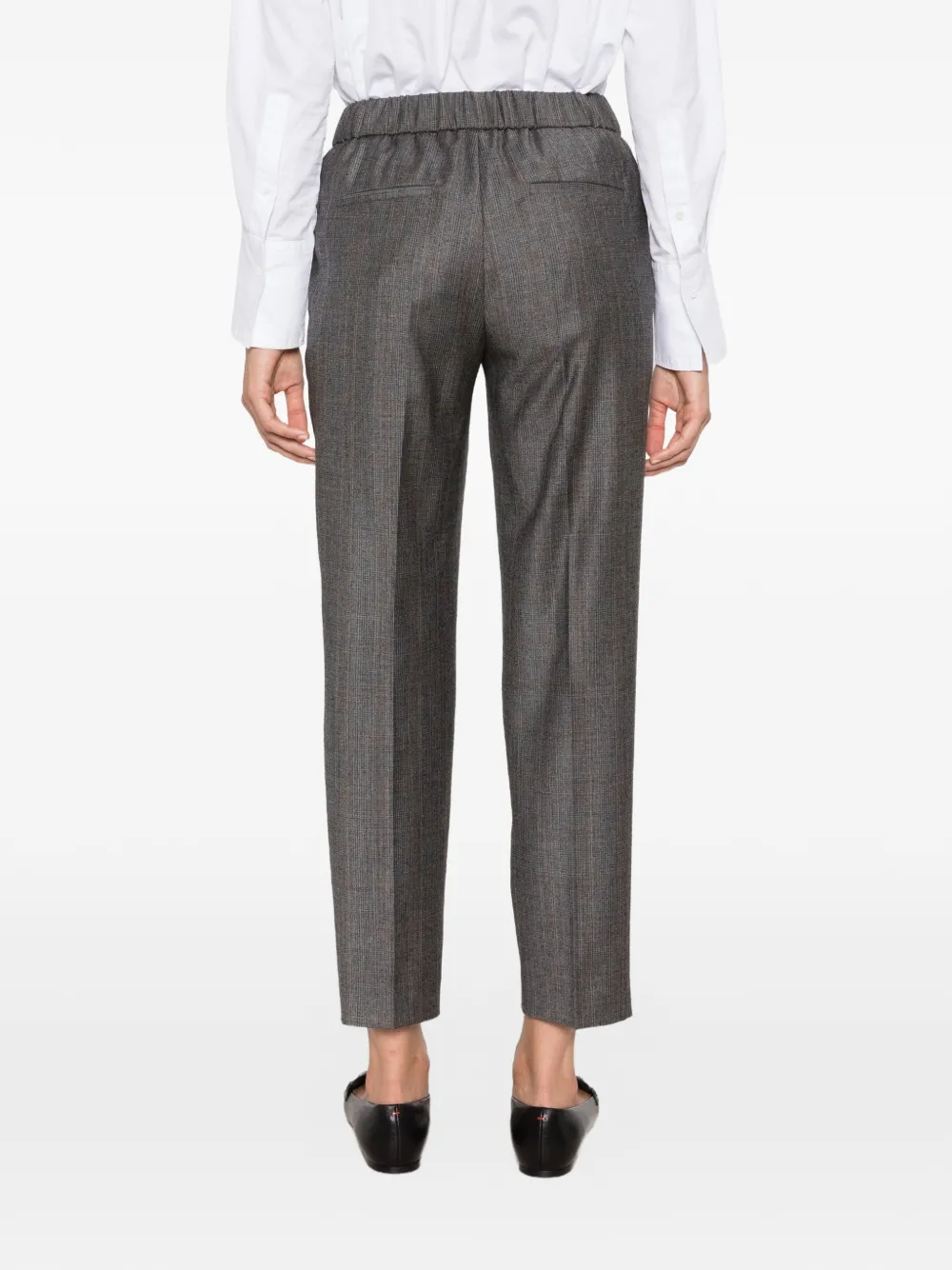 Peserico Geruite broek Grijs