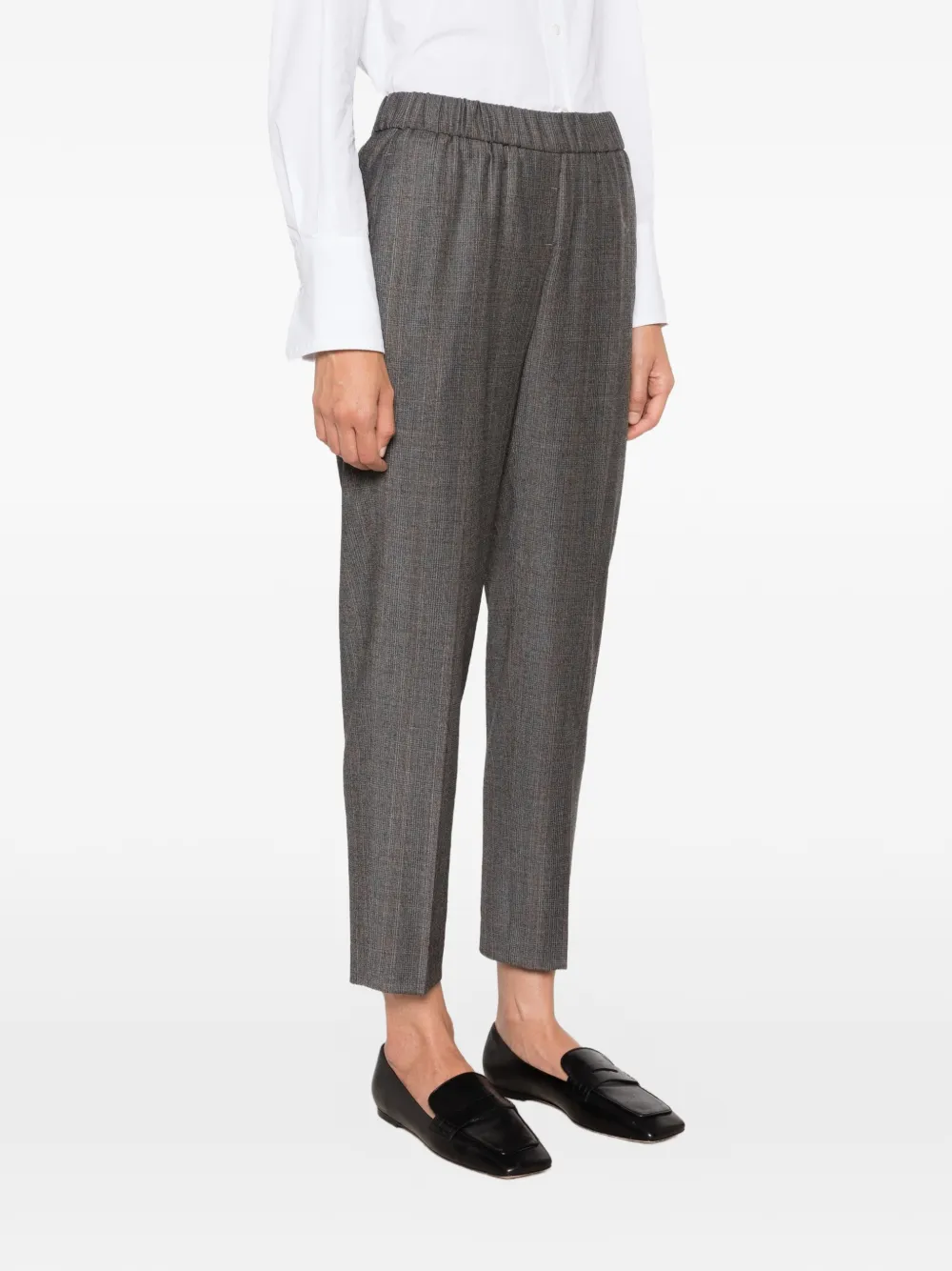 Peserico Geruite broek Grijs