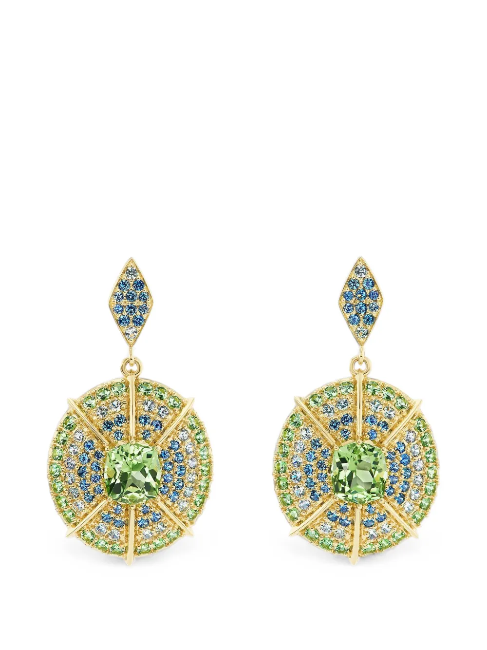Meredith Young Mossy Way medallion earrings