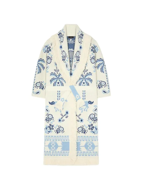 Alanui Island Roots Foulard belted cardigan