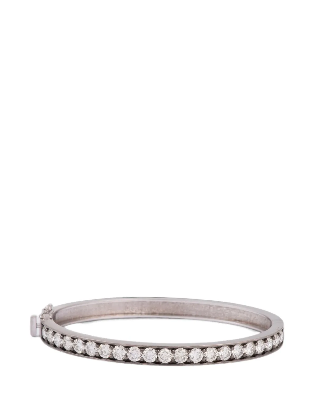 Sylva & Cie Bracciale rigido Eleni con diamanti - Argento