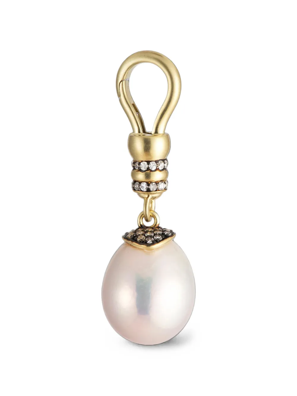 Sylva & Cie embellished pearl pendant