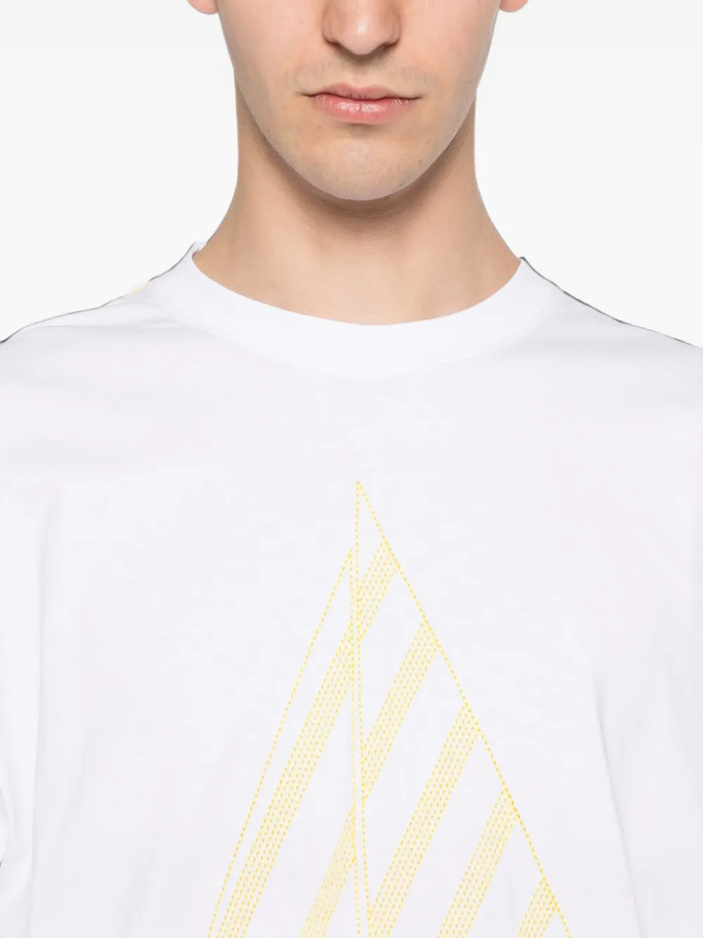 Jacquemus Le Voilier embroidered T-shirt Wit